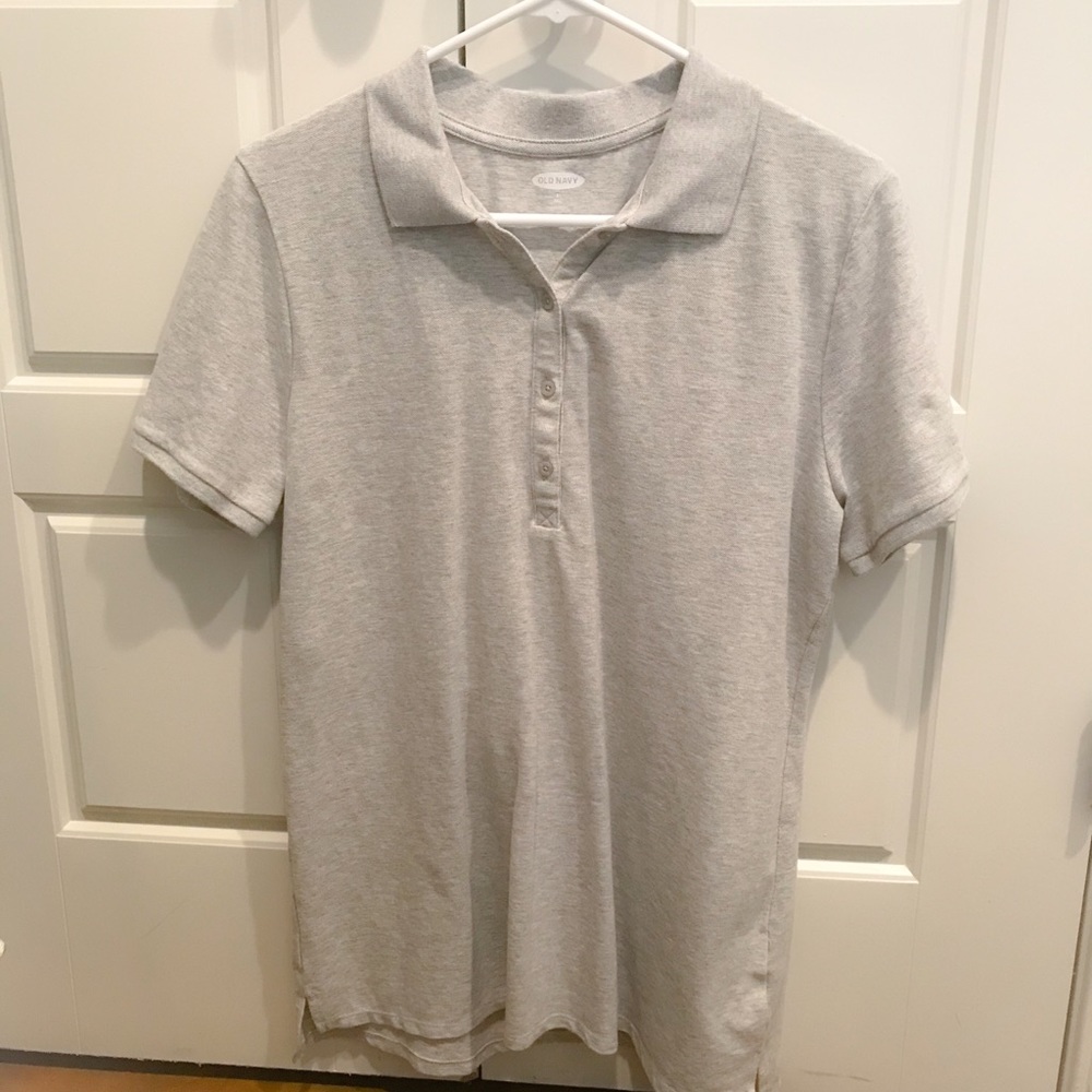 5 Sets Gray Uniform Pique Polo for Women LargeTall